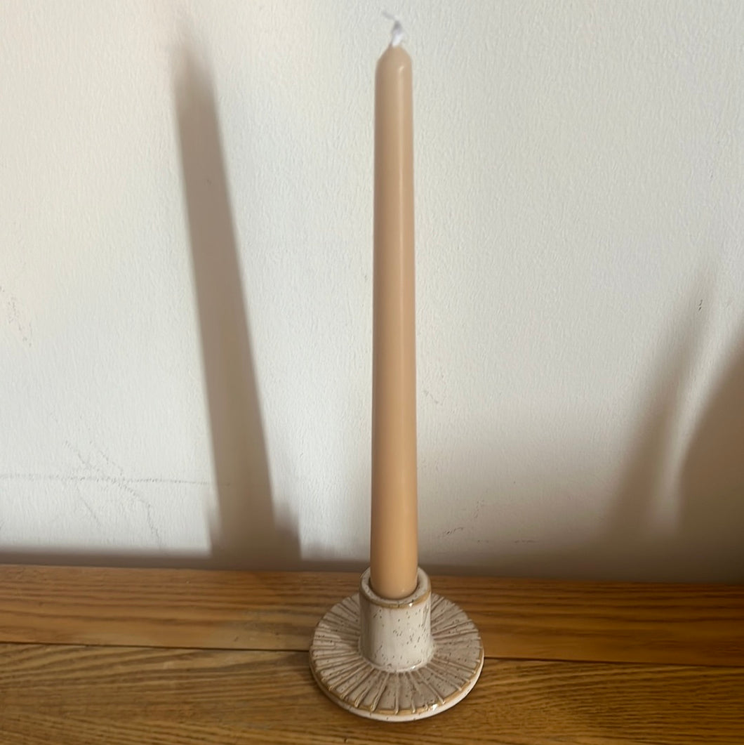 Tapered Candle 250x23mm Brown/Peanut - Per Piece