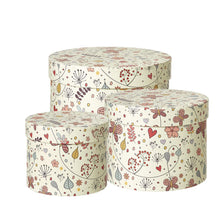 Load image into Gallery viewer, Luna Lined Hat Boxes Set of 3
