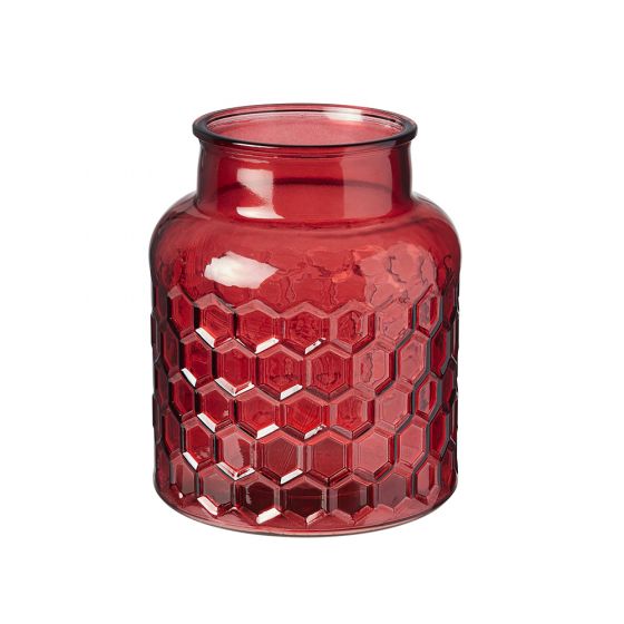 Pamir Vase Red 20x17cm