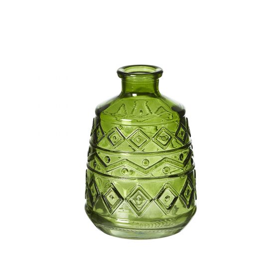 Tyrol Vase Green 11x7.5x7.5cm