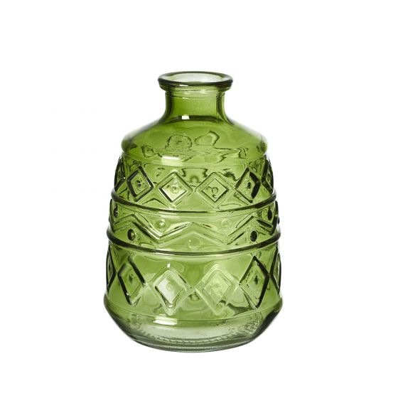 Tyrol Vase Green 15x10.5x10.5cm