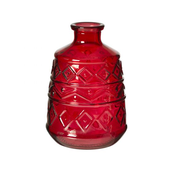 Tyrol Vase Red 15x10.5x10.5cm