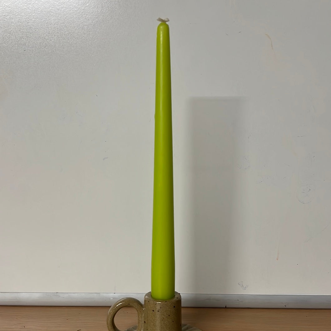 Tapered Candle 250x23mm Lime - Per Piece
