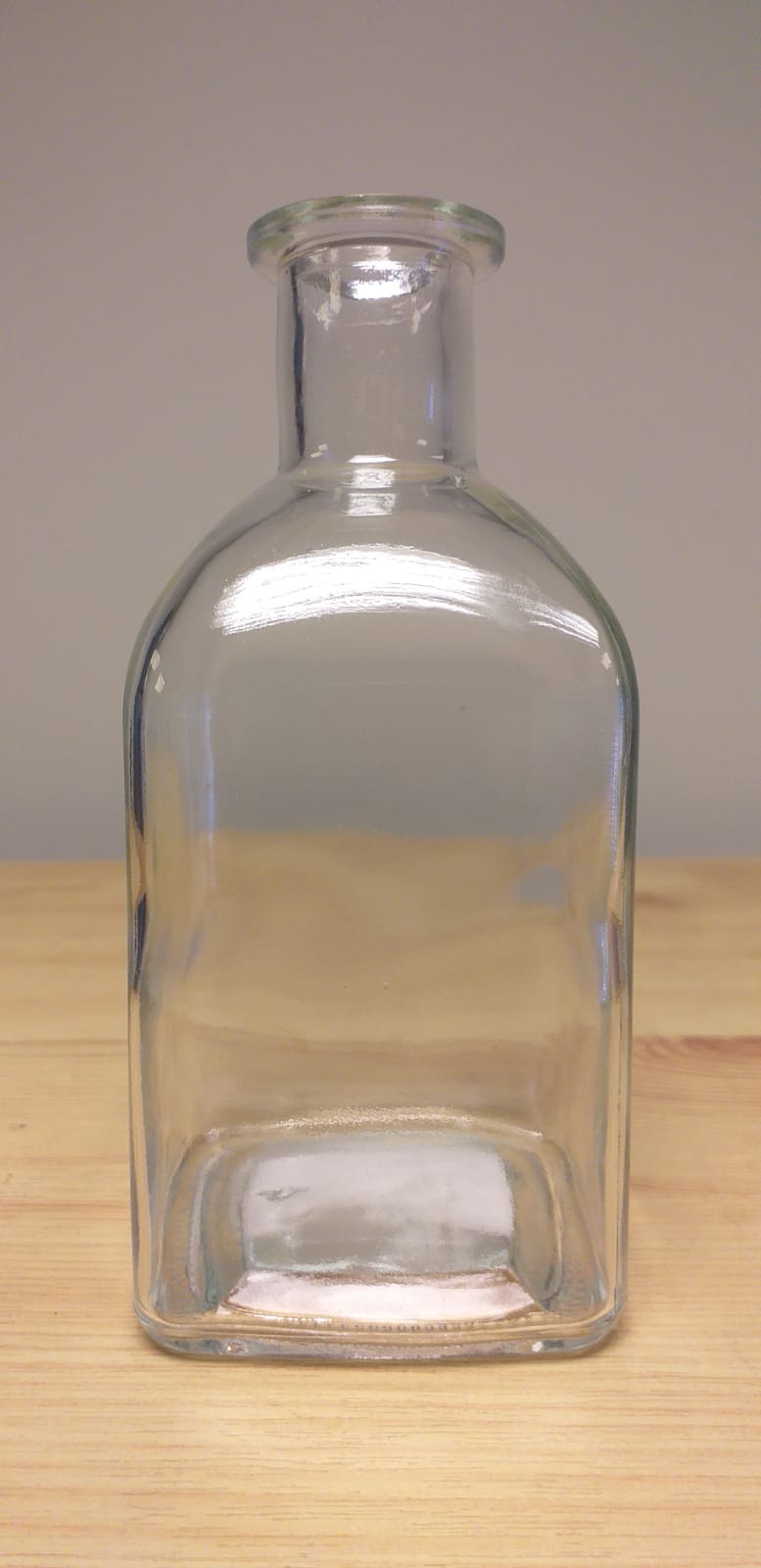 Decorative Glass Bottle 13 x 6cm Clear