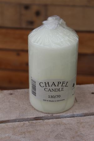 Chapel Candle 130x70mm Ivory