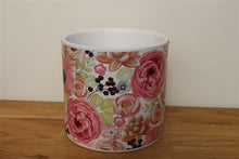 Load image into Gallery viewer, Florals Cylinder Pot 16 x 15.5cm
