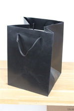 Load image into Gallery viewer, Flower Hand Tied Gift Bag 25 x 18cm Black
