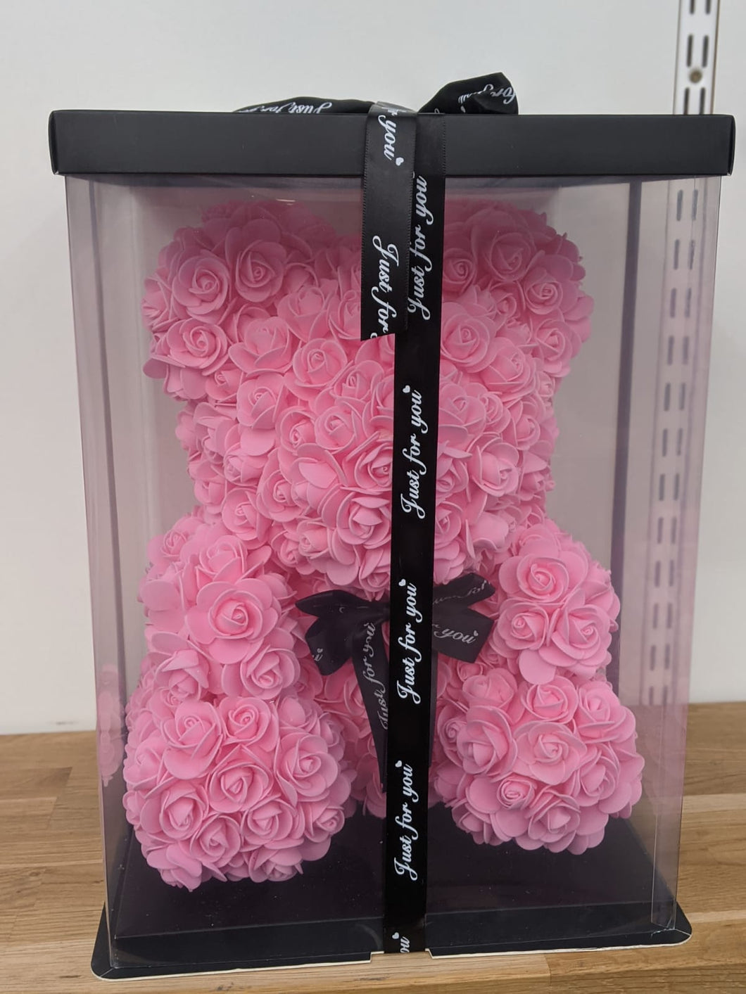 Pink Rose Teddy Bear 40x30x30cm