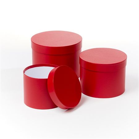 Symphony Hat Set of 3 Boxes Red