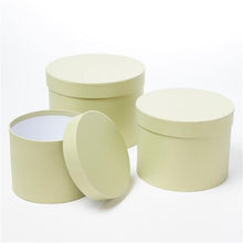 Load image into Gallery viewer, Symphony Hat Boxes Set of 3 Lined Sage Green
