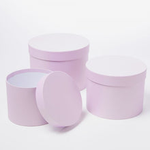 Load image into Gallery viewer, Symphony Round Hat Boxes Set of 3 Lilac
