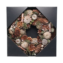 Load image into Gallery viewer, Woodland Gold Glitter Wreath 30cm
