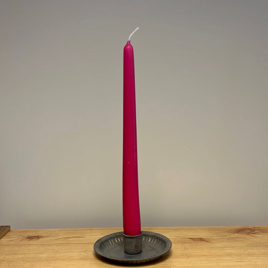 Tapered Candle 250x23mm Fuchsia Cerise - Per Piece