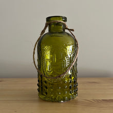 Load image into Gallery viewer, Decorative Hanging Bottle 13 x 7cm Green
