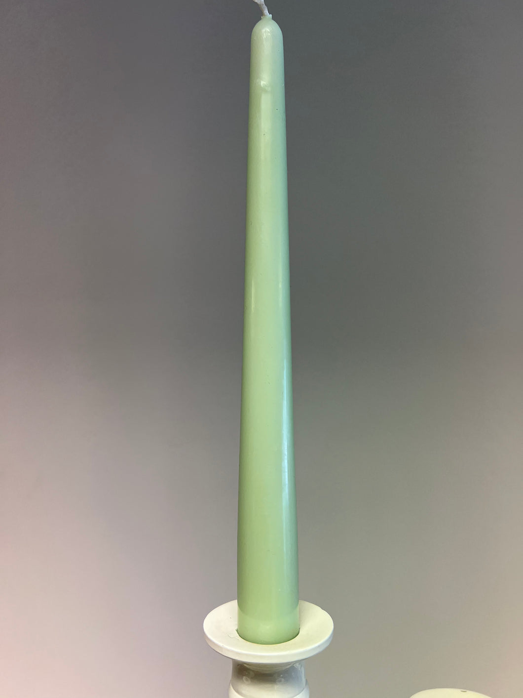 Tapered Candle 250x23mm Soft Green - Per Piece