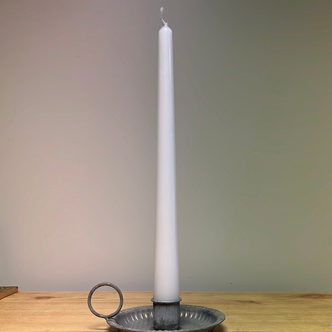 Tapered Candle 250x23mm White - Per Piece