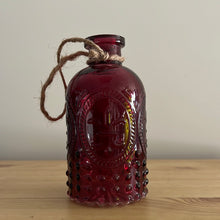 Load image into Gallery viewer, Decorative Hanging Bottle 13 x 7cm Dark Pink
