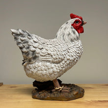 Load image into Gallery viewer, Decorative Hen Standing 20 x 18x 11cm - White
