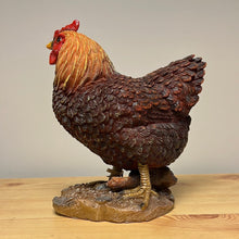 Load image into Gallery viewer, Decorative Hen Standing 20 x 18x 11cm - Brown
