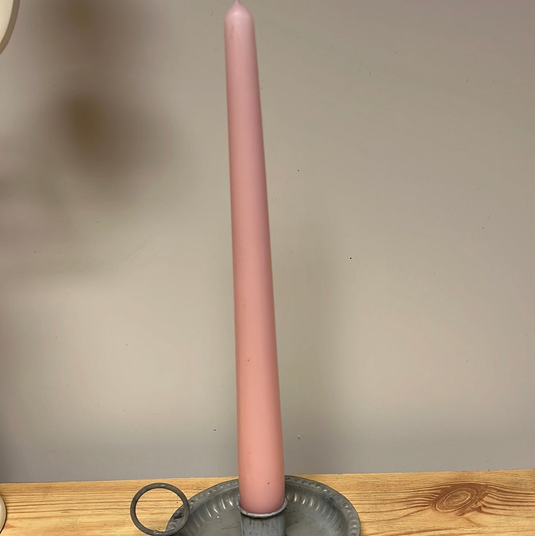 Tapered Candle 250x23mm Soft Rose - Per Piece
