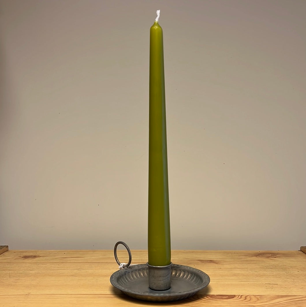 Tapered Candle 250x23mm Olive - Per Piece