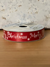 Load image into Gallery viewer, Eleganza Festive Ribbon - Merry Christmas 15mm x 5m
