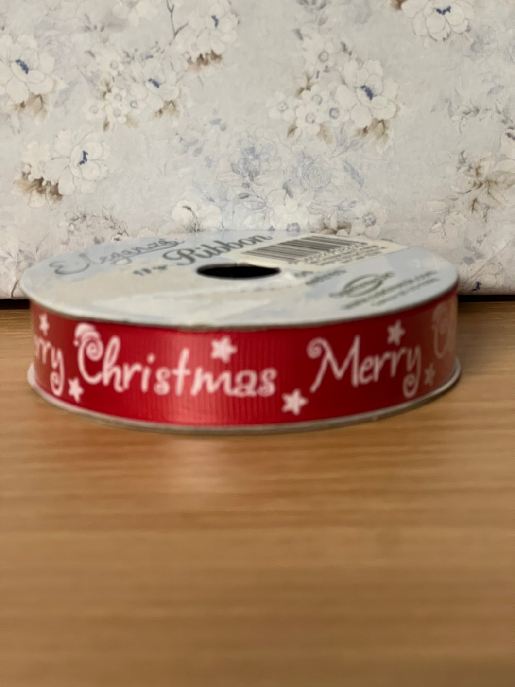 Eleganza Festive Ribbon - Merry Christmas 15mm x 5m