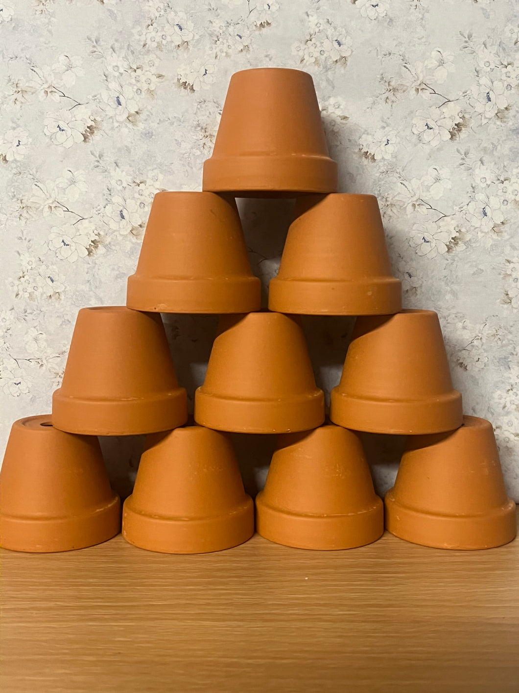 Terracotta Flower Pots 7x6cm (Pack of 10) - F7