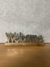 Load image into Gallery viewer, &quot;Welcome&quot; Nickel Plated L33xW5xH12cm

