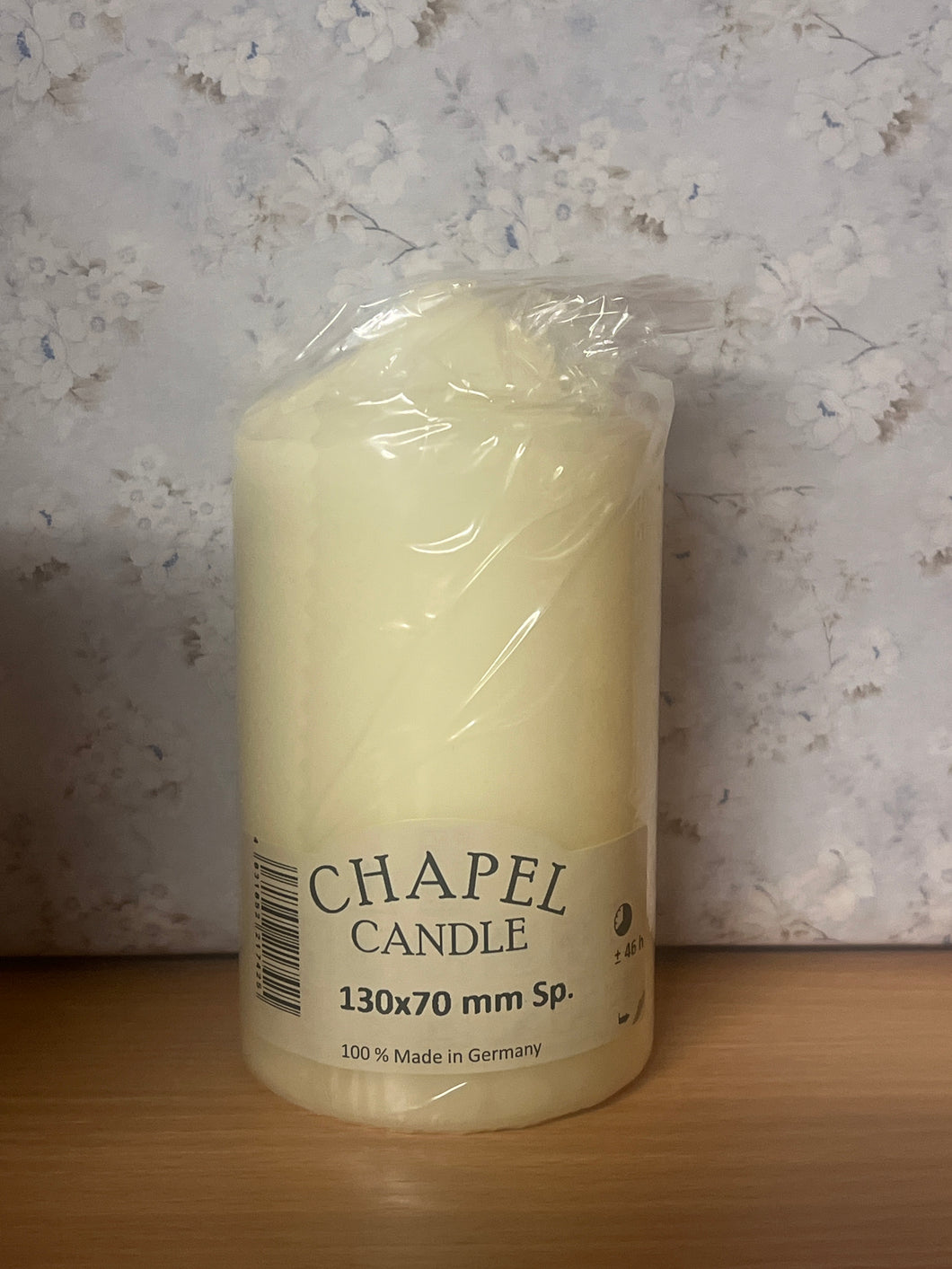Chapel Candle 130x70mm Ivory