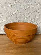 Load image into Gallery viewer, Terracotta Ribbed Bowl Without A Hole 16 x 8cm - RB16
