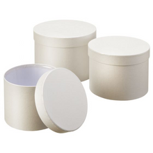 Load image into Gallery viewer, Symphony Round Hat Boxes Set of 3 Cream
