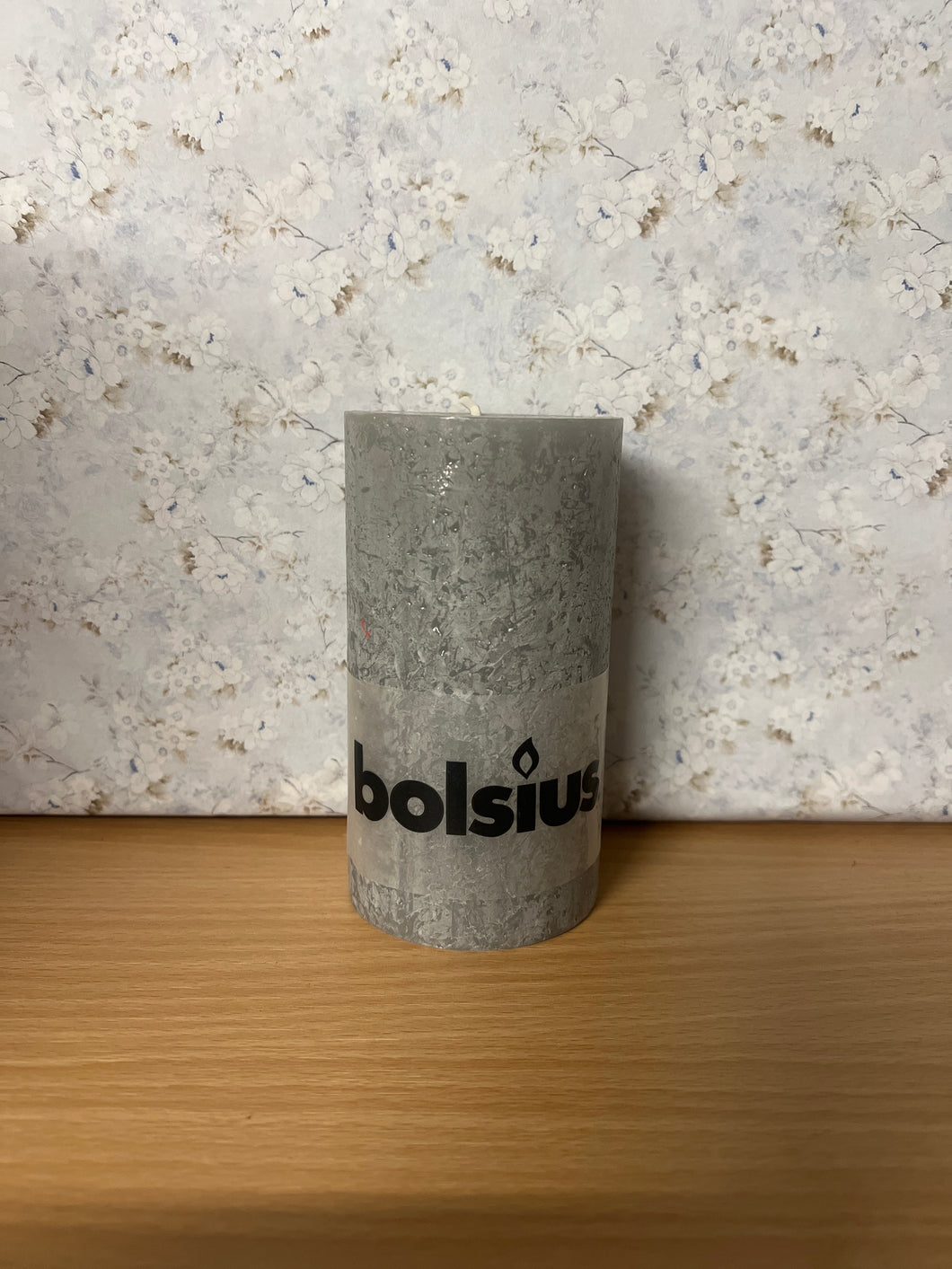 Bolsius Pillar Candle 130x68mm Lt Grey