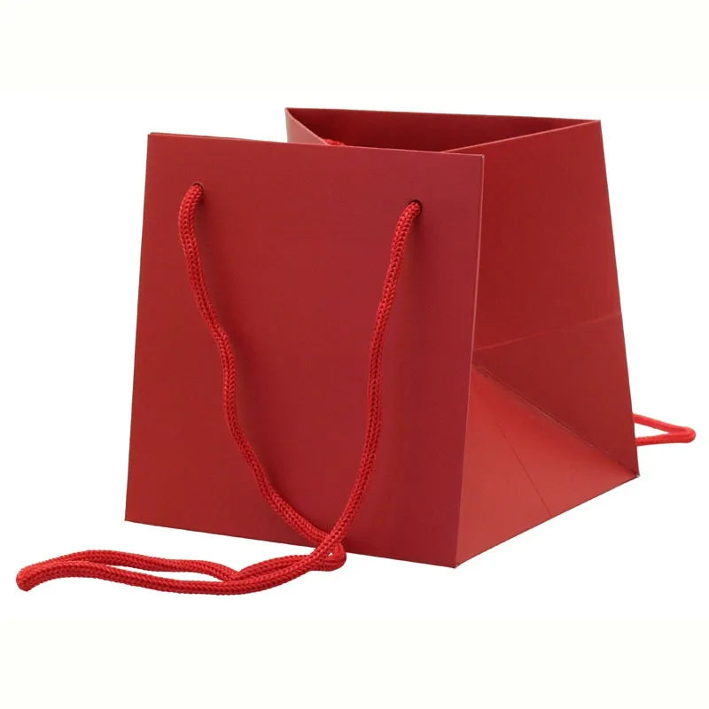 Flower Hand Tied / Gift Bag 17 x 17cm Red