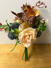 Load image into Gallery viewer, Autumn Rose Bunch with Mixed Foliage - Orange
