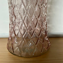 Load image into Gallery viewer, Diamond Vase Pink 19.5 x 12cm
