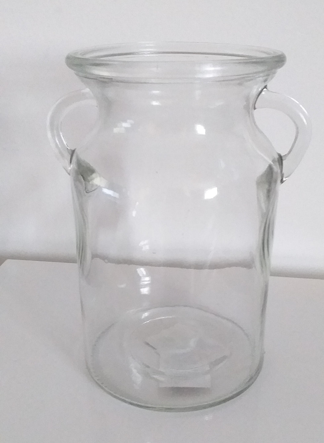 Glass Vase Churn 19x12cm