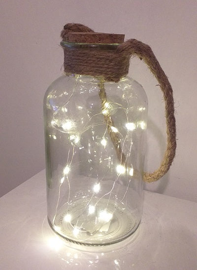 Bottle With 20 Led 21x10cm