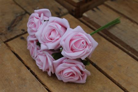 Foam Roses Baby 5.5cm Baby Pink