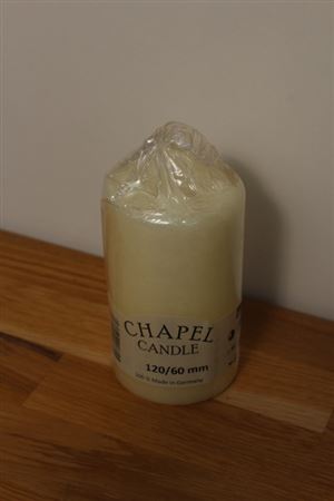 Chapel Candle 120x60mm Ivory