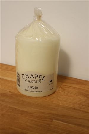 Chapel Candle 130x80mm Ivory