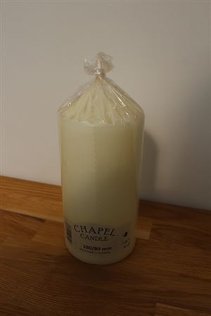 Chapel Candle 180 x 80mm Ivory