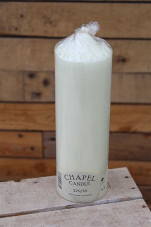 Chapel Candle 225x70mm Ivory