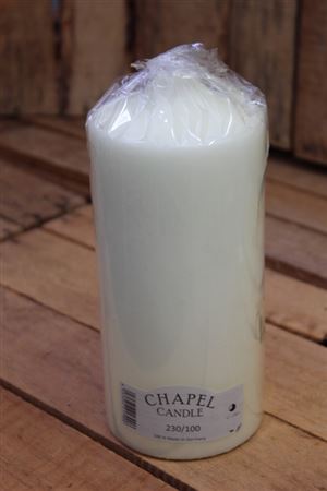 Chapel Candle 230x100mm Ivory