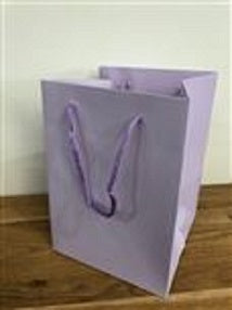 Flower Hand Tied Gift Bag 25 x 18cm Lilac