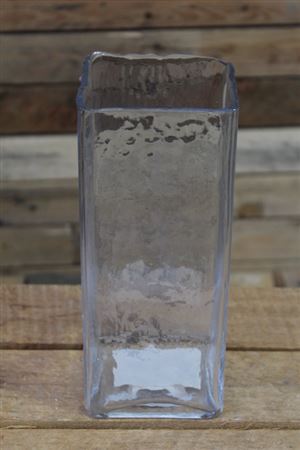 Myra Cube Clear Vase 24x10.5cm