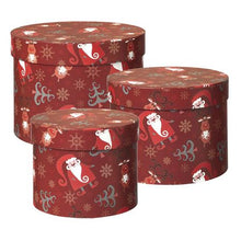 Load image into Gallery viewer, Secret Santa Hat Boxes Set of 3
