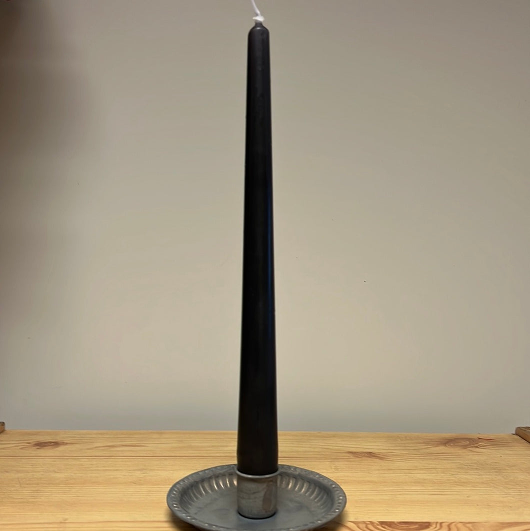 Tapered Candle 250x23mm Black - Per Piece