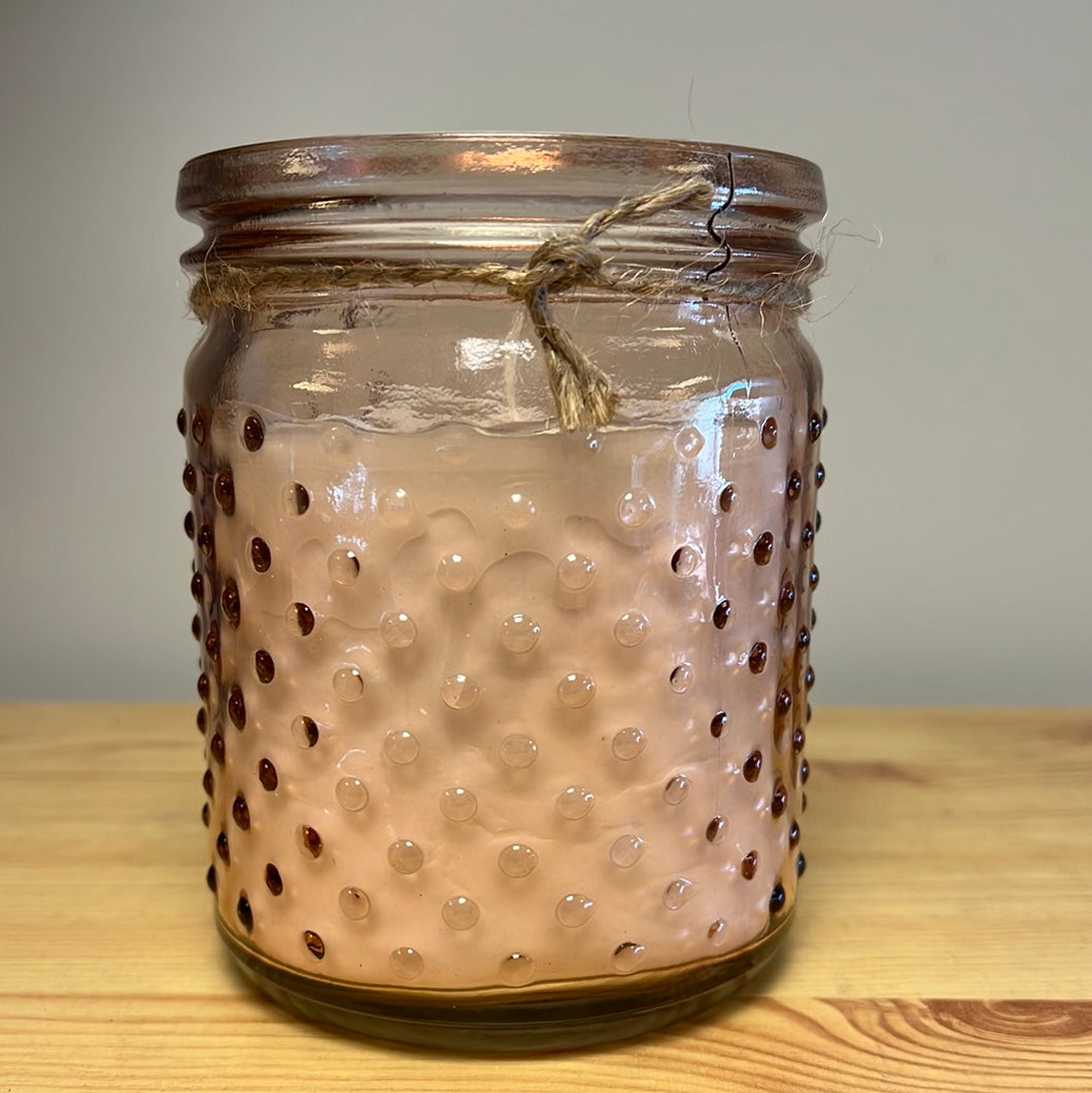 Citronella Candle in Pale Peach Jar